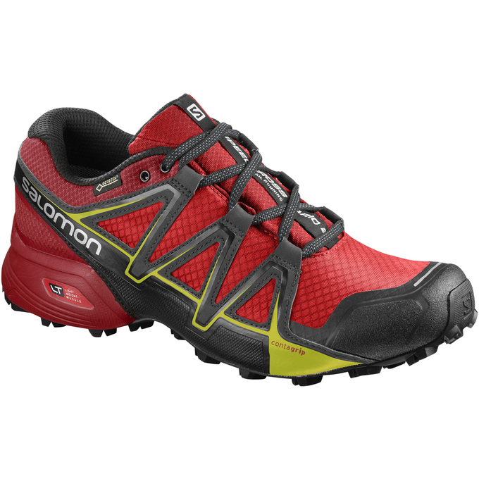 Chaussures De Trail Running Salomon Homme Rouge / Noir - Salomon SPEEDCROSS VARIO 2 GTX® - France (4